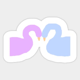 Summer Swans | Cute Clothing | Abelia Rose Sticker